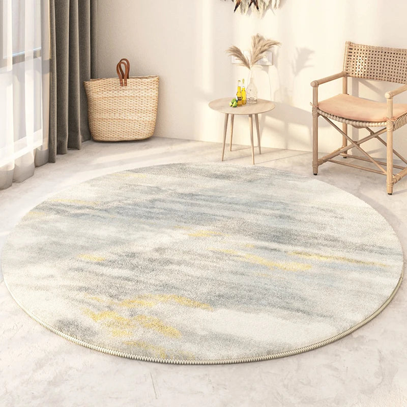 שטיח עגול בעיצוב נורדי נקי