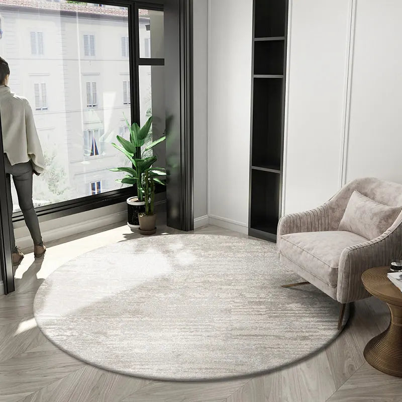 שטיח עגול בסגנון נורדי