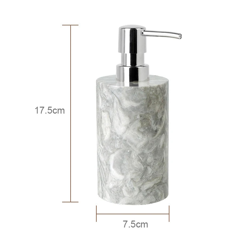 אביזר אמבט משיש טבעי – דגם פריחת השיש