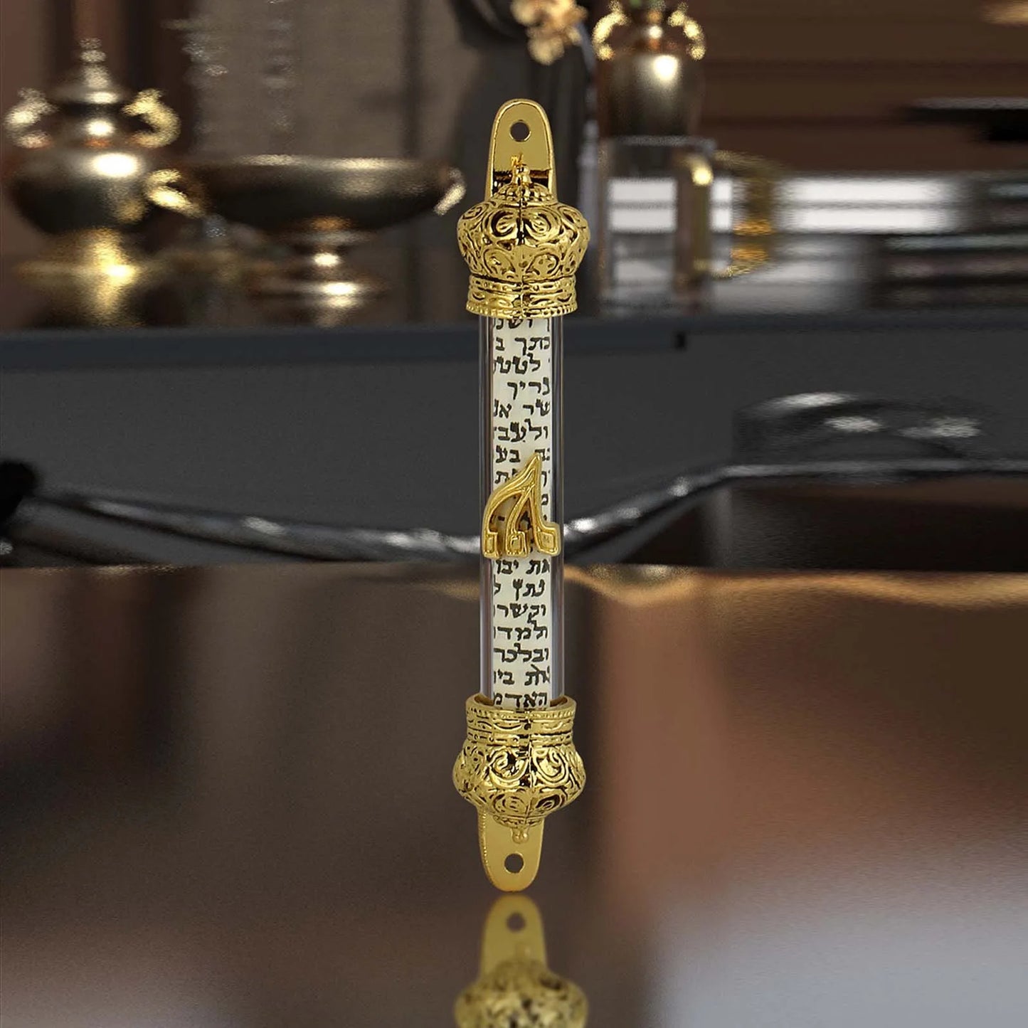 מזוזת מתכת בעיצוב אלגנטי