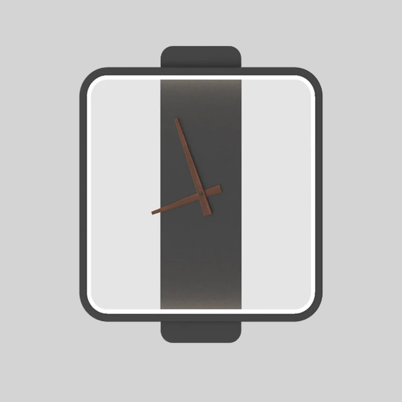 שעון מנורת קיר מודרני