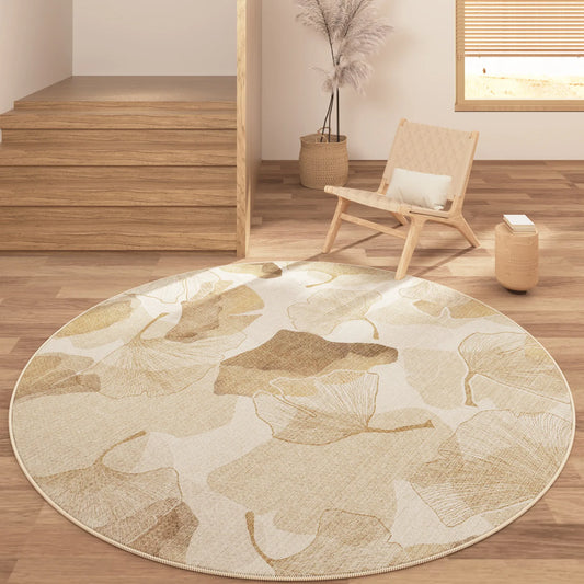 שטיח עגול בסגנון Wabi-Sabi