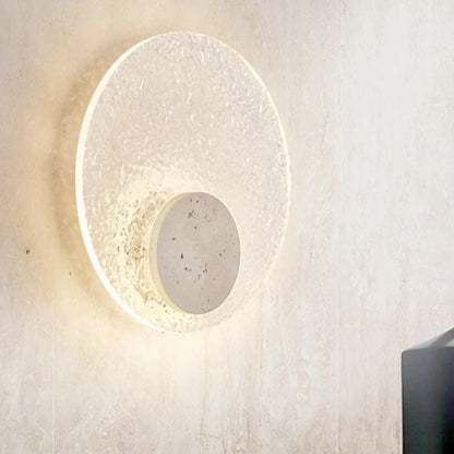 מנורת קיר מאבן טבעית ואקריליק