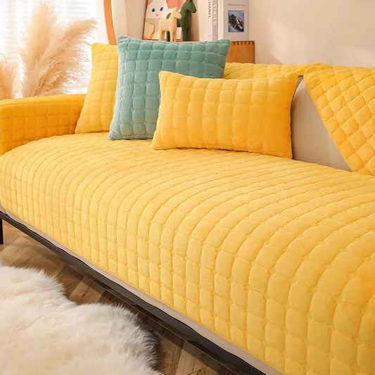 כיסוי ספה קטיפתי יוקרתי