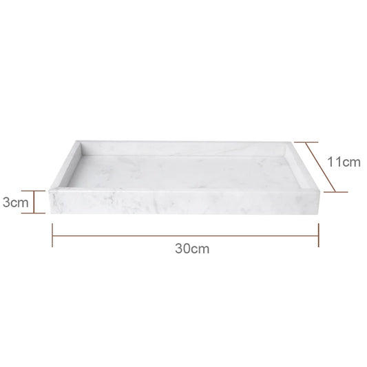 אביזר אמבט משיש טבעי – דגם וולאקאס לבן