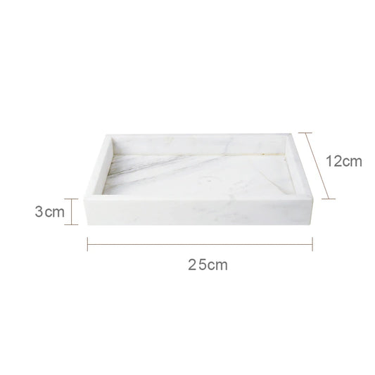 אביזר אמבט משיש טבעי – דגם וולאקאס לבן