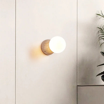 מנורת קיר אבן טבעית