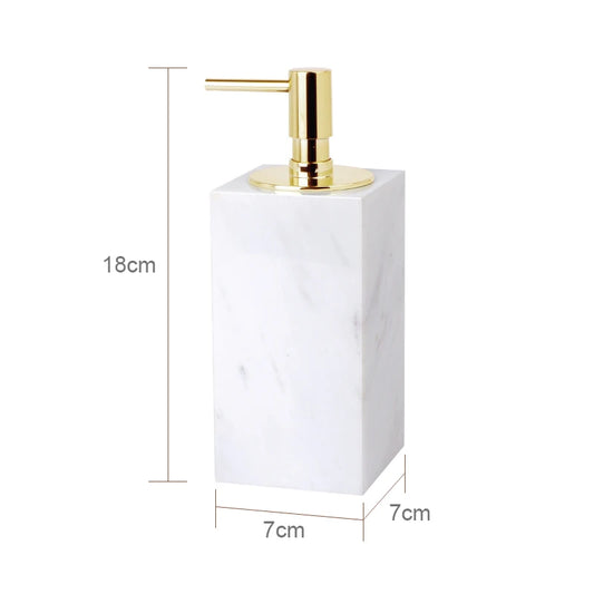 אביזר אמבט משיש טבעי – דגם וולאקאס לבן