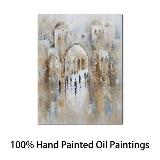 ציור שמן על קנבס – דיוקן רבנים קדושים