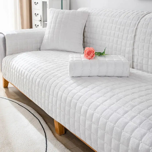 כיסוי ספה קטיפתי יוקרתי