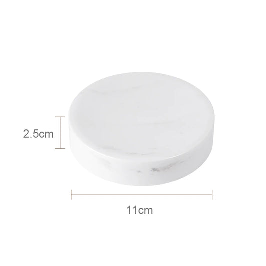 אביזר אמבט משיש טבעי – דגם וולאקאס לבן