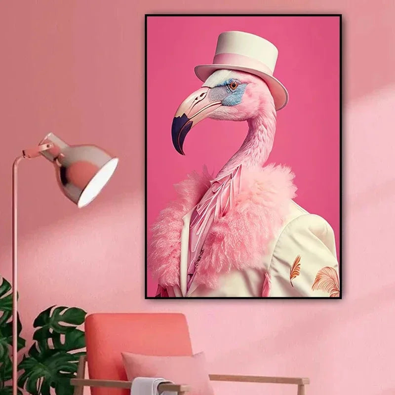 ציור קנבס בעיצוב לאמה