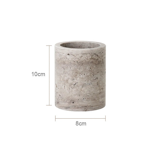 אביזר אמבט מאבן טרוורטין – דגם גרג'יו