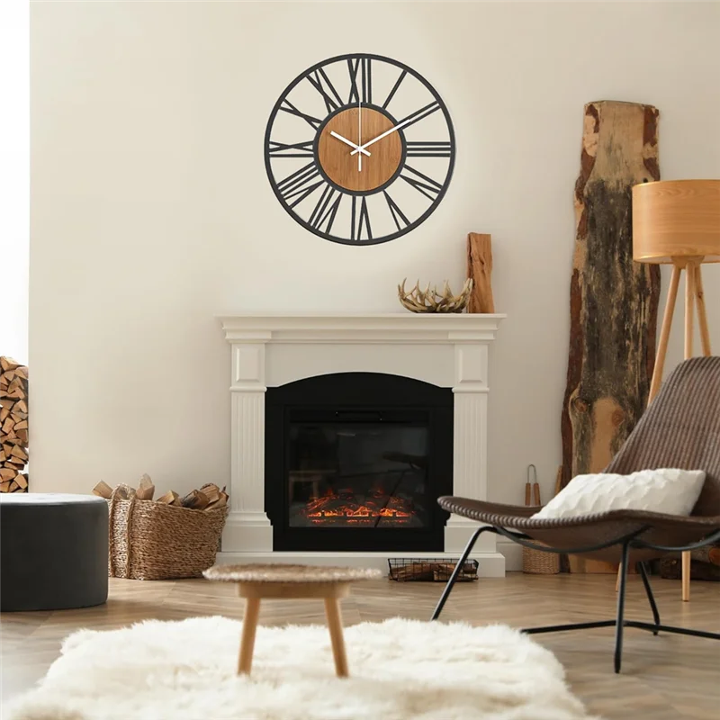 שעון קיר בעיצוב מודרני כפרי