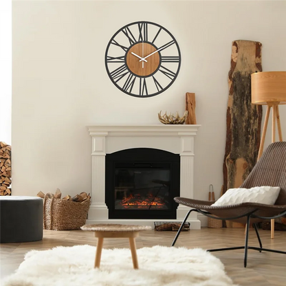 שעון קיר בעיצוב מודרני כפרי