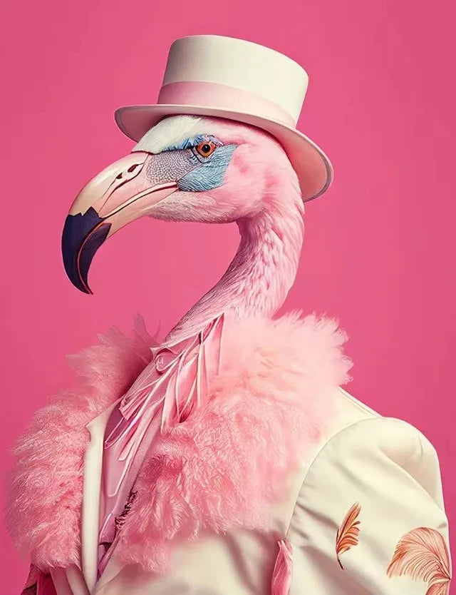 ציור קנבס בעיצוב לאמה