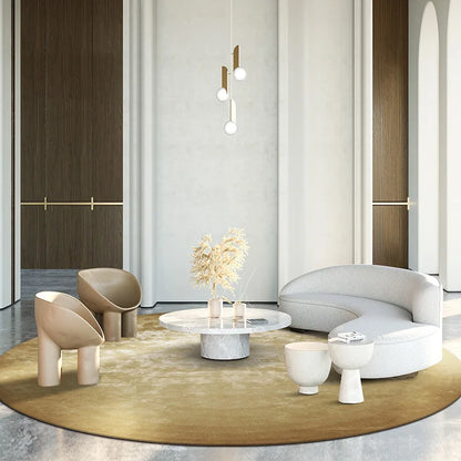 שטיח עגול בסגנון נורדי