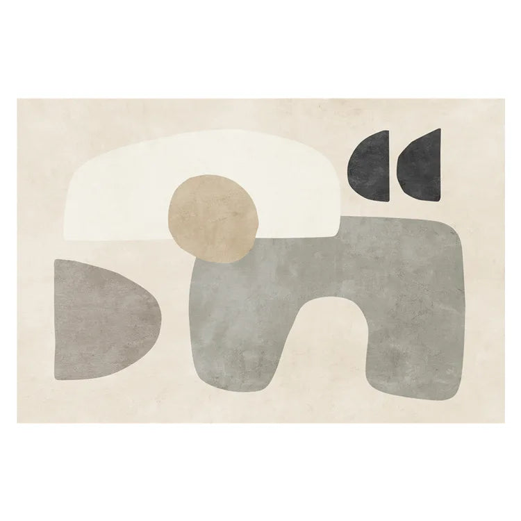 שטיח ארוג בטקסטורה טבעית