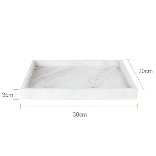 אביזר אמבט משיש טבעי – דגם וולאקאס לבן