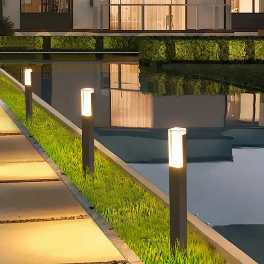עמודי תאורת גינה מודרניים