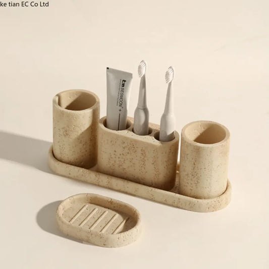 סט אביזרי אמבט – דגם חול הזהב