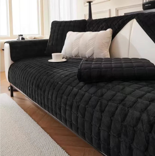 כיסוי ספה קטיפתי יוקרתי