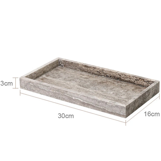 אביזר אמבט מאבן טרוורטין – דגם גרג'יו