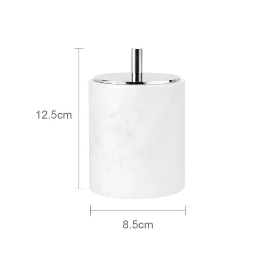 אביזר אמבט משיש טבעי – דגם וולאקאס לבן