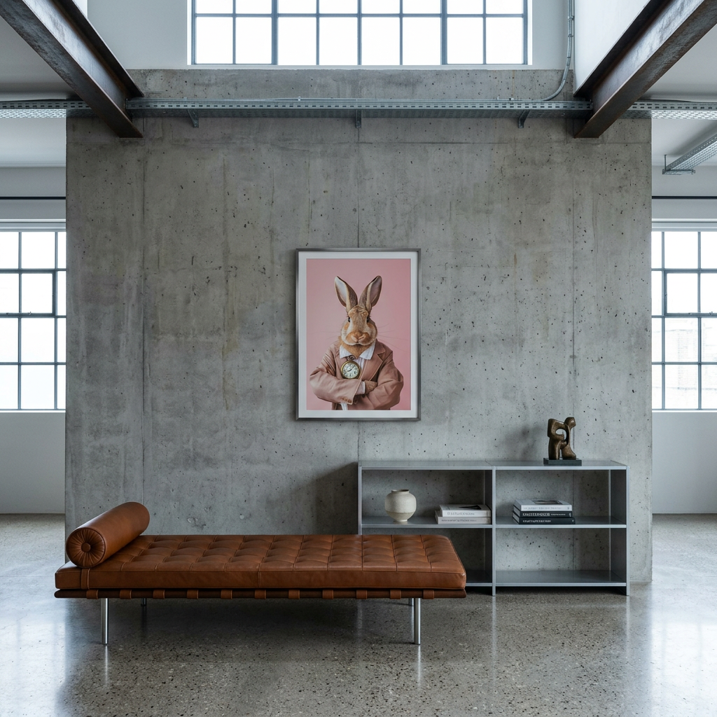 ציור קנבס בעיצוב ארנב - lifestyle