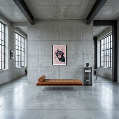 ציור קנבס בעיצוב קוף - lifestyle