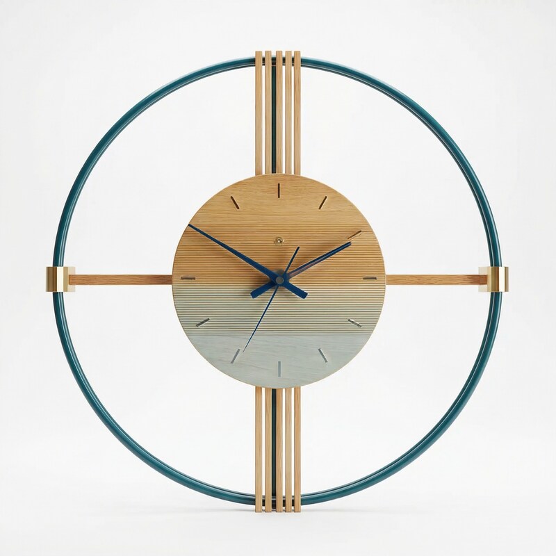 שעון קיר גיאומטרי דגם Linear Design