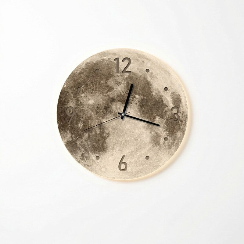 שעון קיר יוקרתי עם תאורת LED