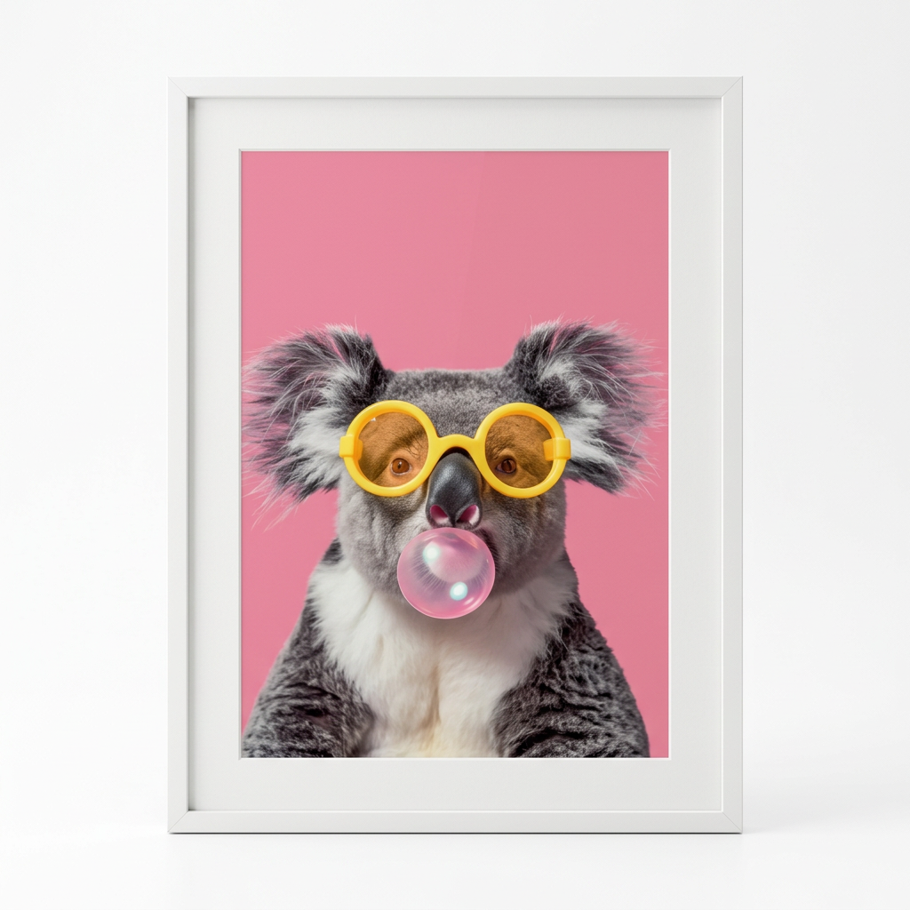 ציור קנבס בעיצוב קואלה - studio