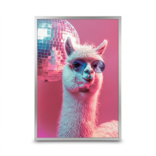 ציור קנבס בעיצוב לאמה - studio