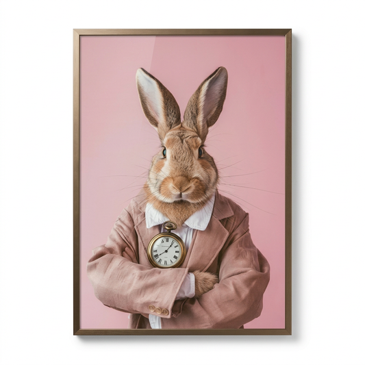 ציור קנבס בעיצוב ארנב - studio