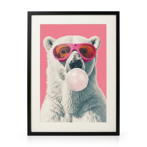 ציור קנבס בעיצוב דב - studio