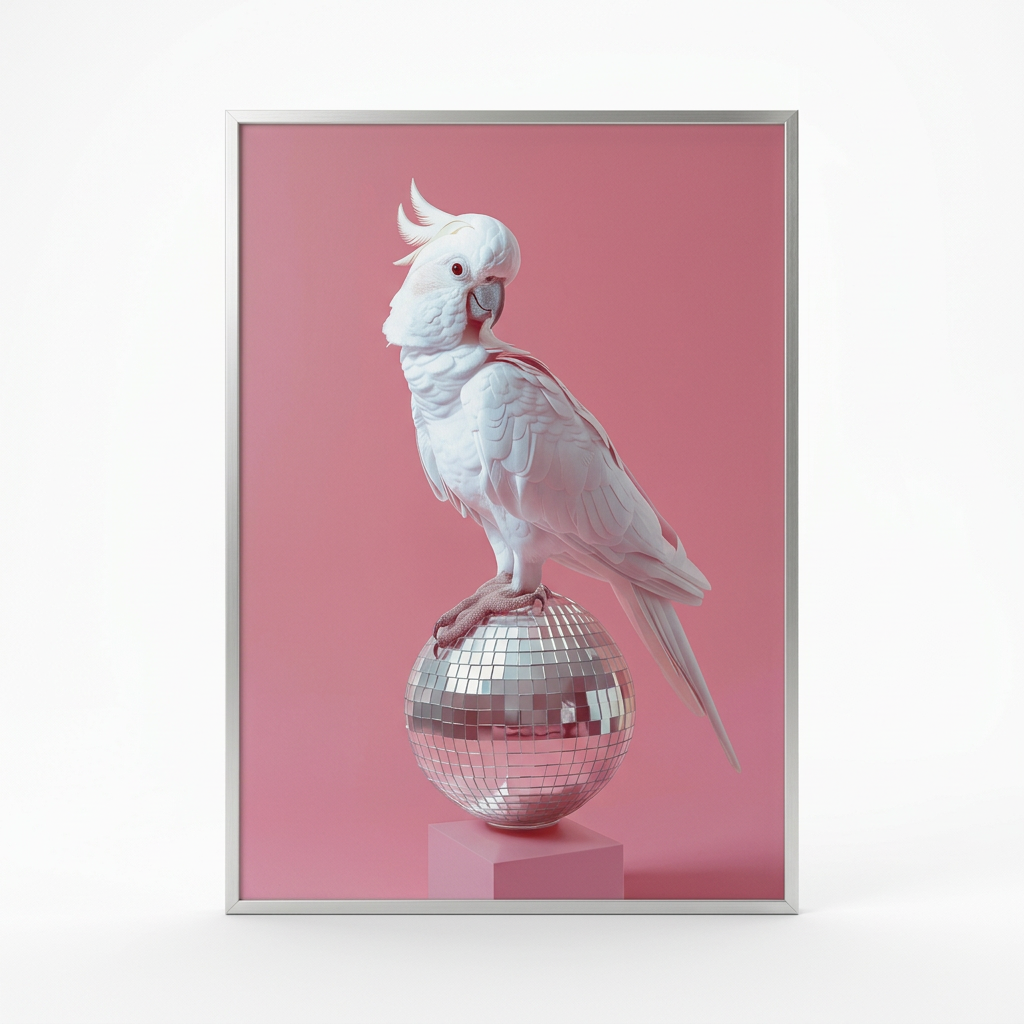 ציור קנבס בעיצוב תוכי - studio