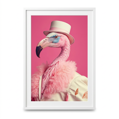 ציור קנבס בעיצוב פלמינגו - studio