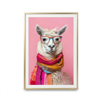 ציור קנבס בעיצוב לאמה - studio