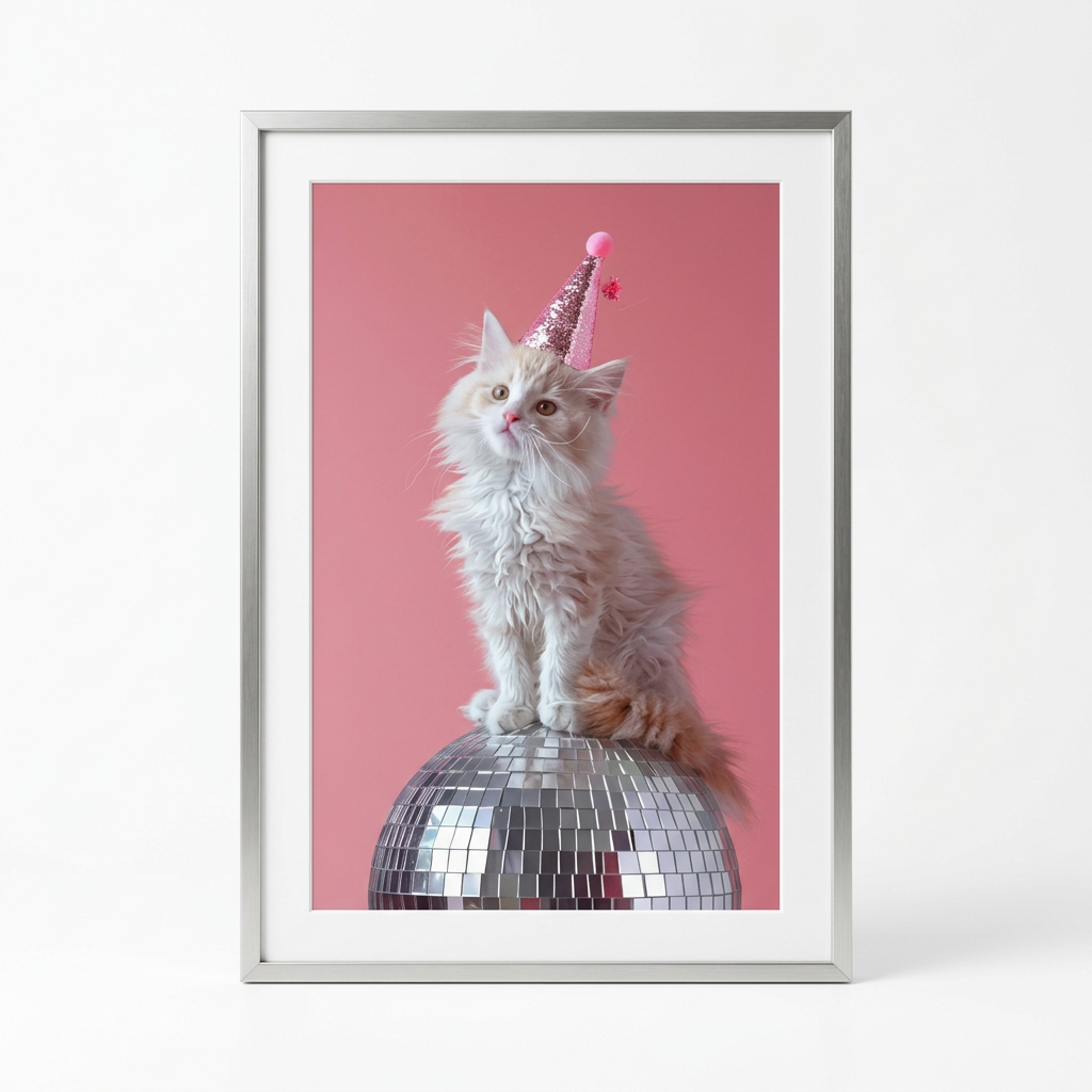 ציור קנבס בעיצוב חתול - studio