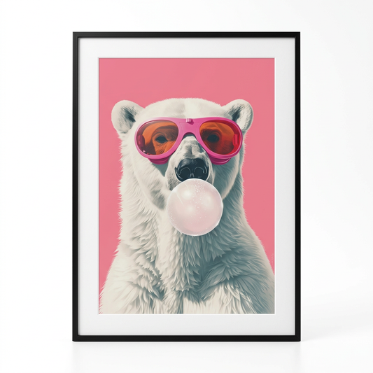 ציור קנבס בעיצוב  דב - studio